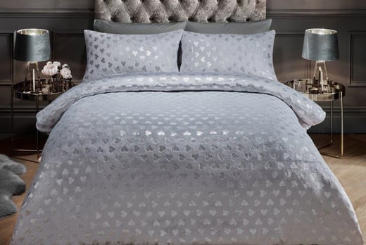 grey teddy duvet cover