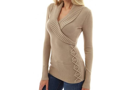 wrap over jumper uk