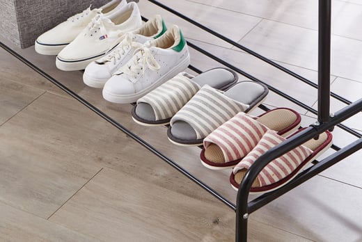 Metal Clothes Storage Rail Shoe Rack Offer Shop Livingsocial