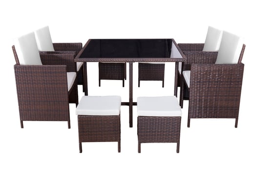 8 piece cube garden furniture