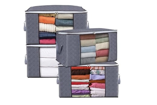 Foldable Large Storage Bags - 4 Pack! - Wowcher