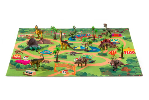 EFG---GIZMO-CITY---Realistic-Dinosaur-Toys-Figures-Playset-with-Play-Mat-&-Trees-2