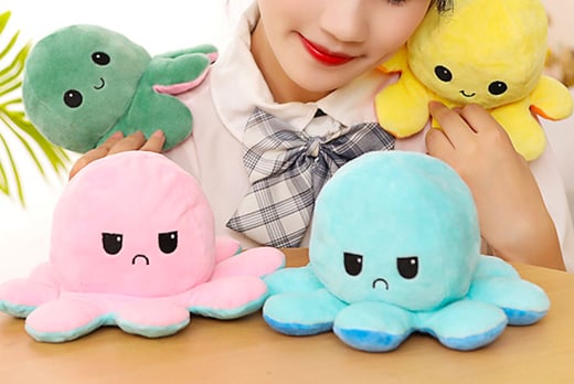 giant octopus plush reversible