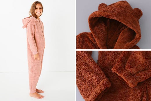 onesie teddy fleece