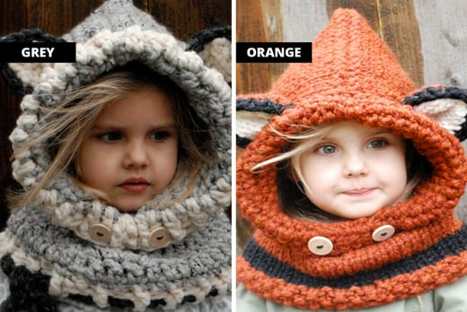 childrens fox hat