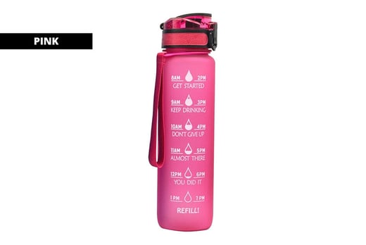 arc water bottle with time marker