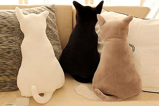 plush cat pillow