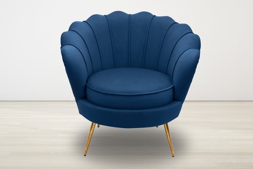 scallop grey chair