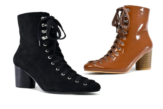 Beta-Shoes--Women's-Lace-Up-Heel-Boots