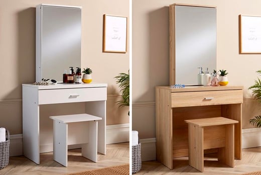 Oak Dressing Table With Fold Down Mirror Mirror Ideas