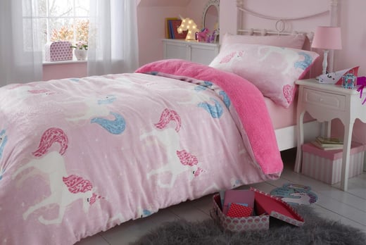 Teddy Unicorn Star Duvet Set Offer Shop Wowcher