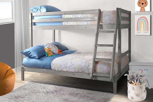 Wooden Triple Bunk Bed Deal Wowcher, Natural Bunk Bed Mattress