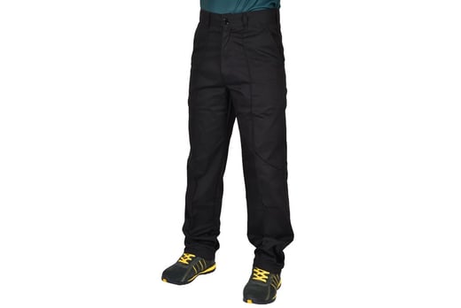 cheap mens black work trousers