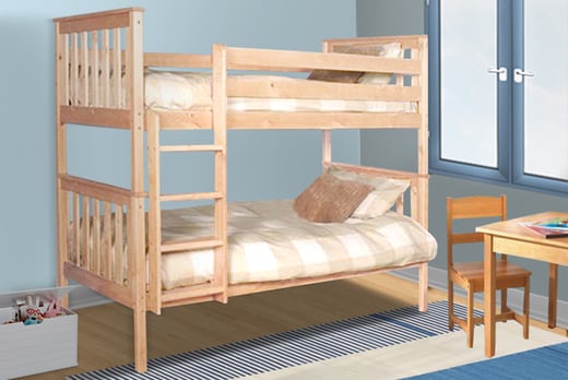 Wooden Bunk Bed Frame Offer Wowcher, Bunk Bed Deals Uk