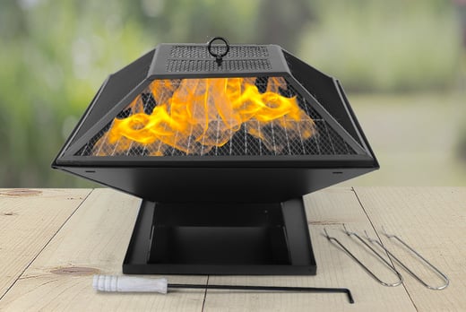Square Fire Pit 45cm Bbq Grill Wowcher, What Can You Use Instead Of Fire Pit