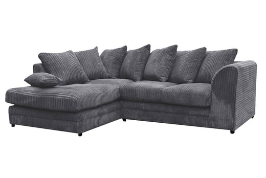 Dylan Grey Cord Fabric Corner Sofa Deal Wowcher Dylan Grey Cord Fabric Corner Sofa Deal, Dylan Leather Corner Sofa With Chaise Dimensions