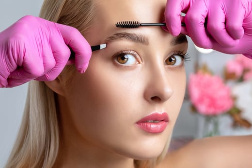 Brow Lamination Stock Image