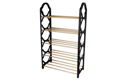 Black Shoe Rack Deal - 4 or 5 Tiers - Wowcher