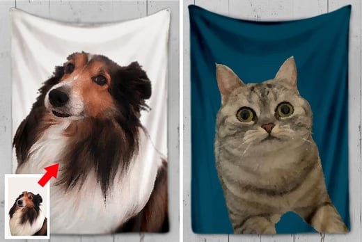 Personalised-Pet-Portrait-Effect-Blanket-1