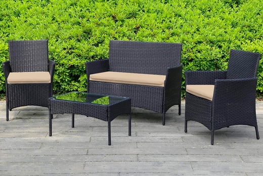 Replacement Rattan Cushion Set Offer Wowcher - Rattan Garden Furniture Cushion Sets
