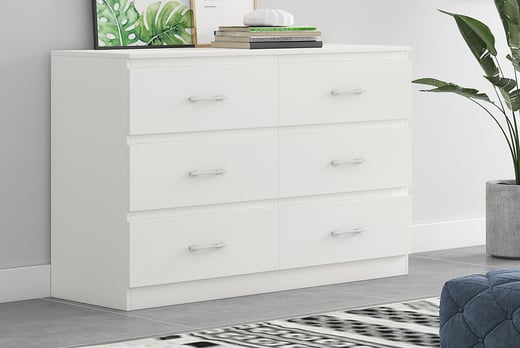 Pair of Two-Drawer Bedside Tables Deal - Wowcher