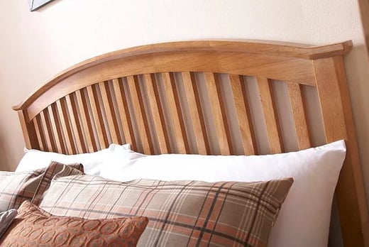 Curved Shaker Headboard Bed Frame Deal, Curved Headboard Bed Wood