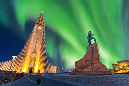 Iceland-Reykjavik, Northern lights