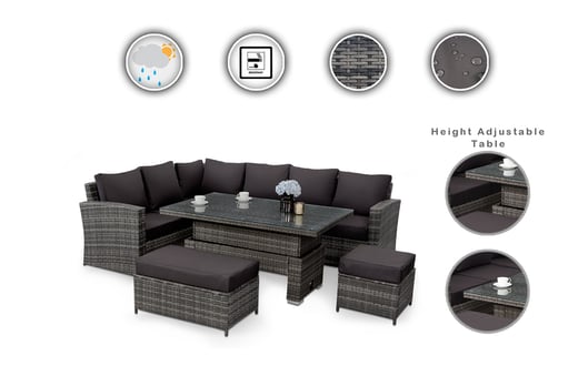 8/9-Seater Rattan Dining Set Offer - LivingSocial