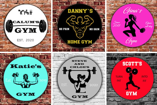 Personalised Home gym sign 1