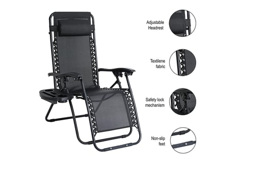 Zero Gravity Loungers Deal Garden Leisure Deals In Wowcher - Textoline Reclining Garden Chair Argos