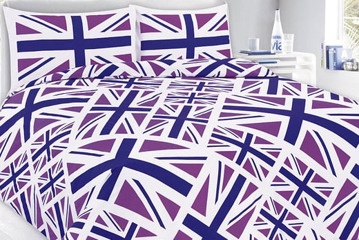 Union Jack Duvet Set 3 Colours Birmingham Wowcher