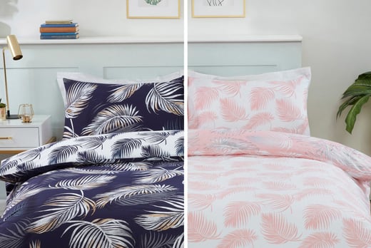 palm print doona cover