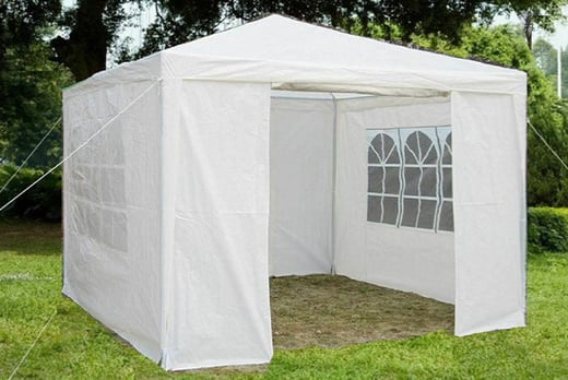 Gazebo With Sides Garden Marquee PE Awning Beach Party Camping Tent Canopy 3x3m 2