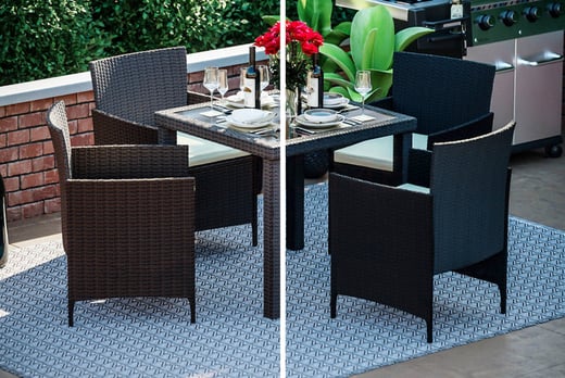 4 Seater Rattan Dining Set Voucher Wowcher