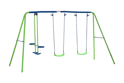 Adjustable 2 Swings & Seesaw Set Voucher - Wowcher