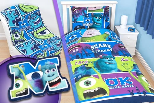 Monsters University 4pc Bedroom Set Shop Wowcher