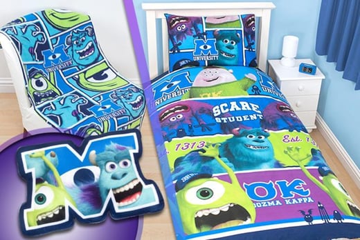 Monsters University 4pc Bedroom Set London Wowcher