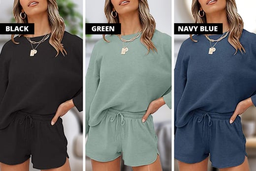 Women-Casual-Long-Sleeve-Pullover-Sweatshirt-and-Shorts-Set-2
