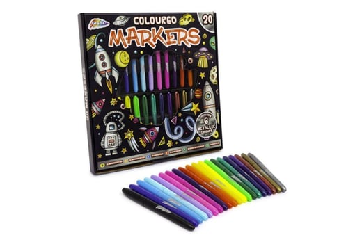 RMS---20-Coloured-Markers-Including-6-Metallic-Colours-2