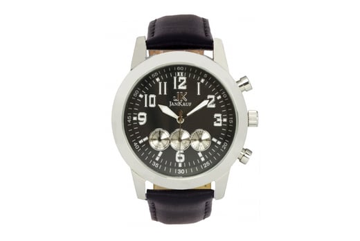 IRELAND-Men's-Jan-Kauf-Luxury-JK1035-Black-Leather-Watch-2