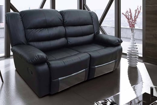 Romina Leather Recliner Sofas With Cup Holders 2 Colours Home