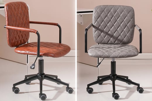 Pu Leather Upholstered Office Chair, Brown Leather Office Chairs South Africa