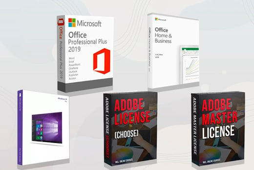 Choice of Microsoft Office or Adobe 