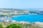 Mellieha Bay, Malta, Stock Image - Aerial
