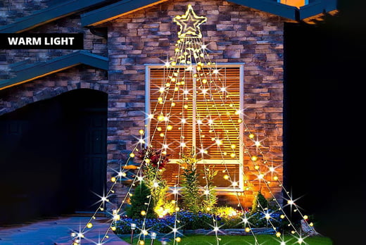 LED-Waterfall-Christmas-Tree-Lights-2
