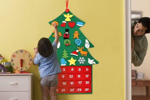 DIY Felt Pocket Christmas Advent Calendar Deal LivingSocial