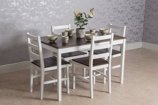 Modern Dining Chair Set Offer Wowcher, Wooden Dining Chairs Set Of 4 Uk