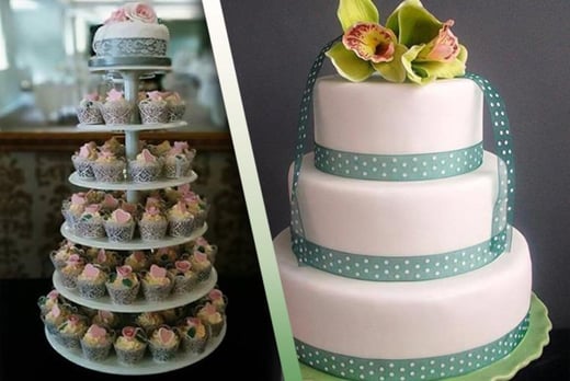 100 Wedding Cupcakes Or 3 Tier Wedding Cake Manchester Wowcher