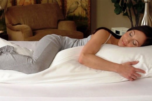Diana Cowpe BLUE Large Huge Huggable Bedroom: Bicor Support Pillow For