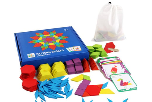 Children’s Wooden Pattern Blocks Set Voucher - LivingSocial